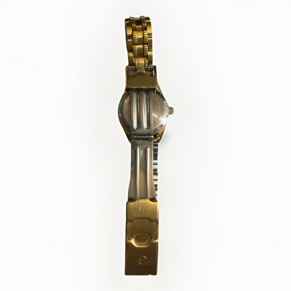 Elgin women’s Gold Tone Small Quartz Watch Day/Date‎ 100ft Water Resistant - Picture 7 of 12